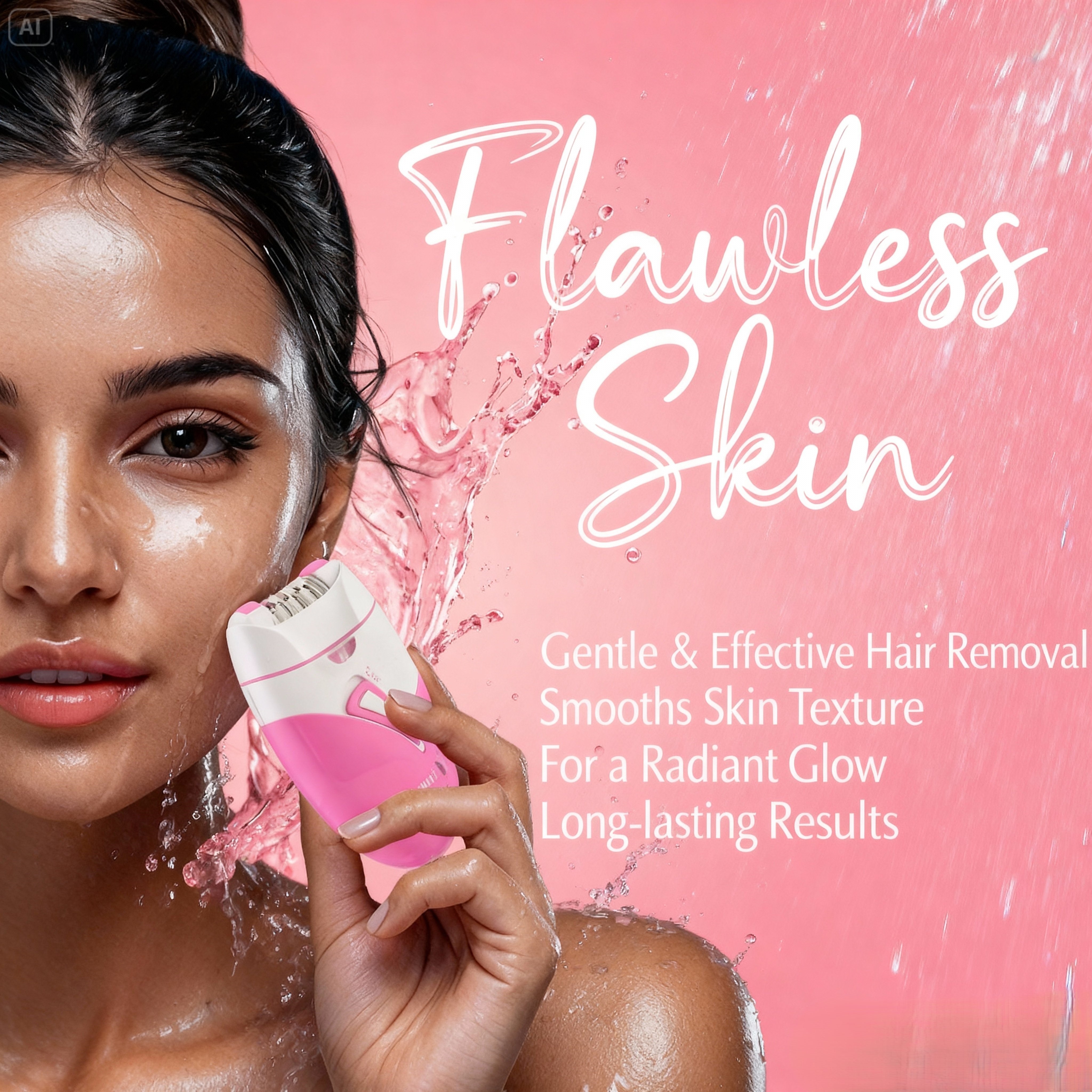 Electric Hair Removal Shaver for Long-Lasting Smoothness