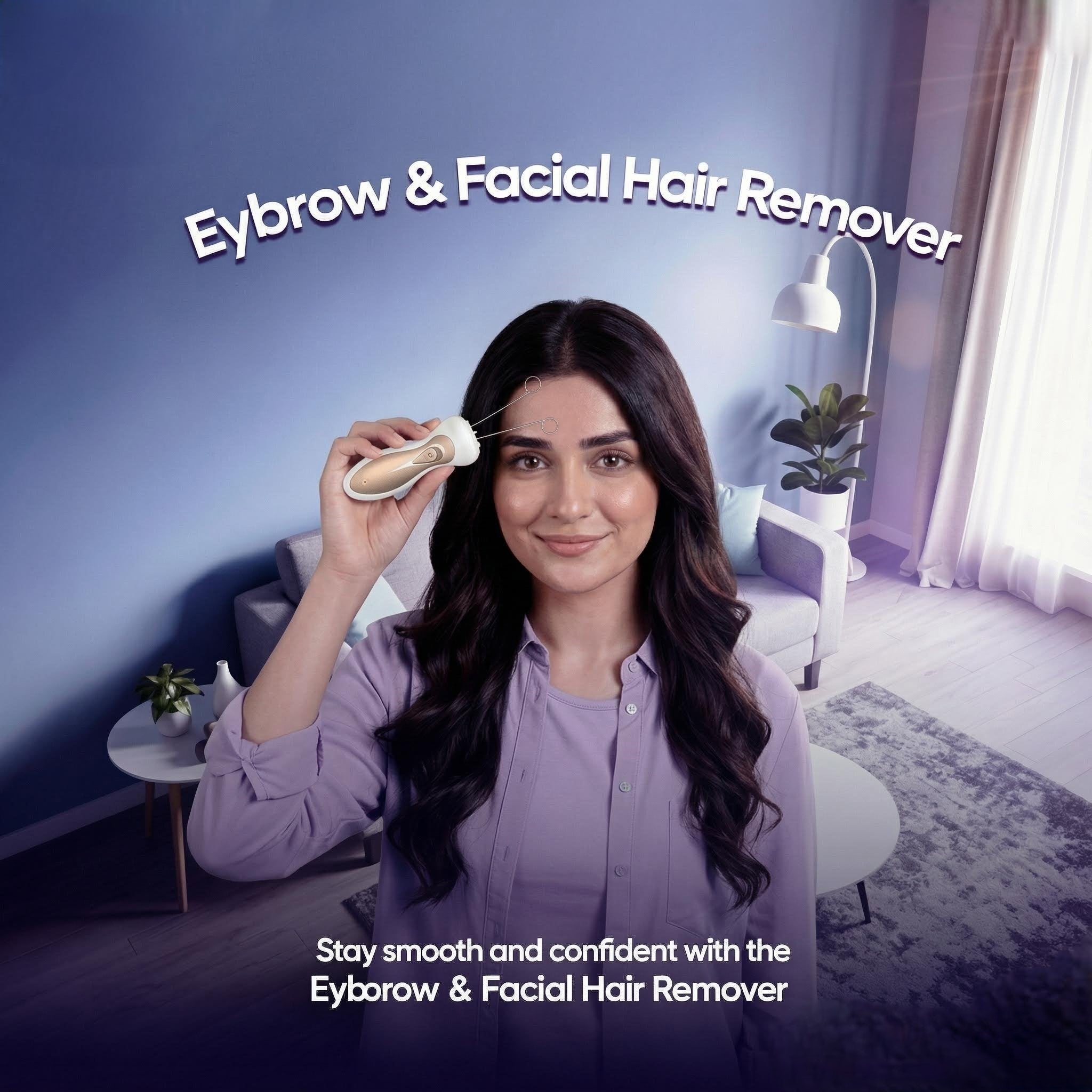 Rechargeable Eyebrow & Facial Hair Remover – Painless & Precise