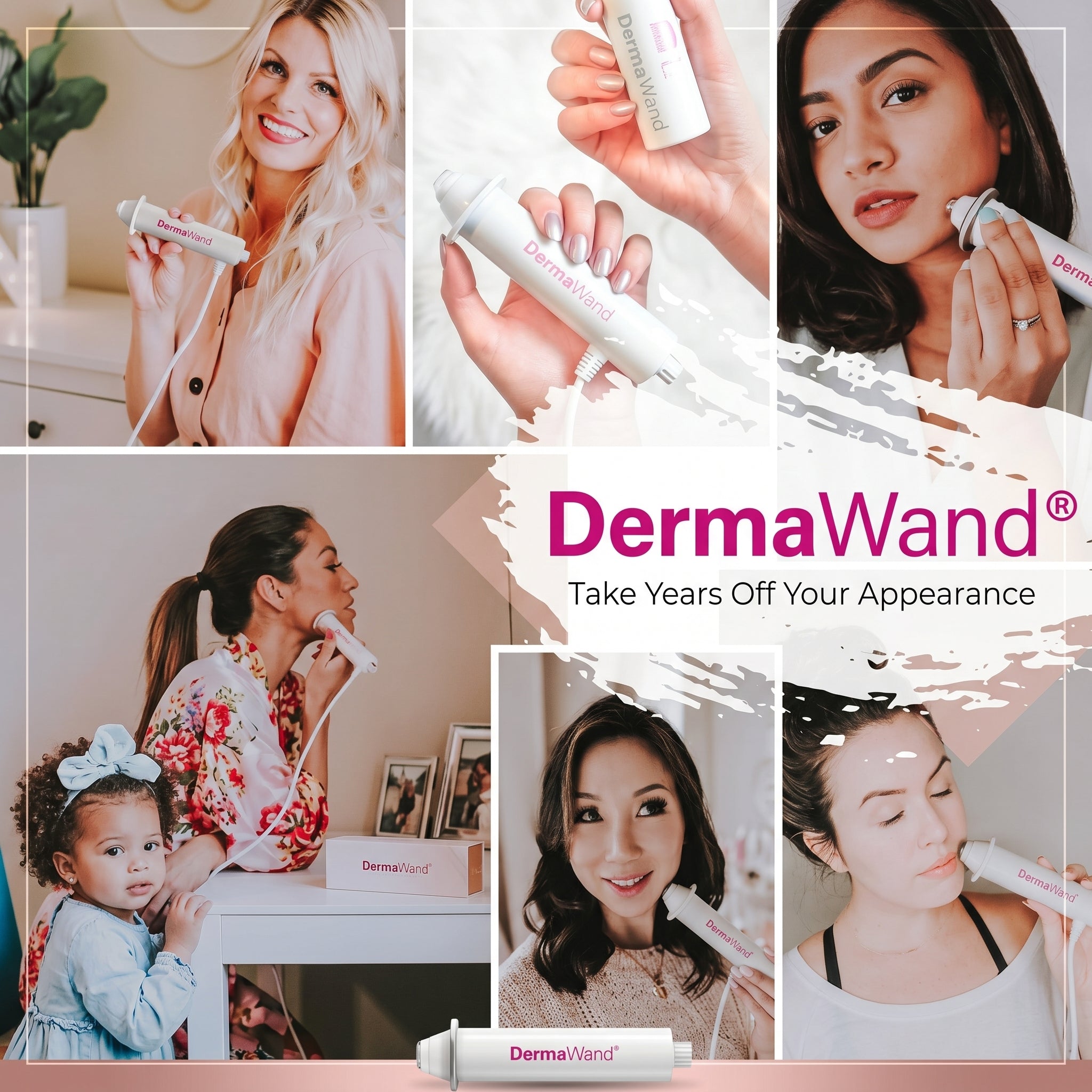 handheld DermaWand anti-aging device features