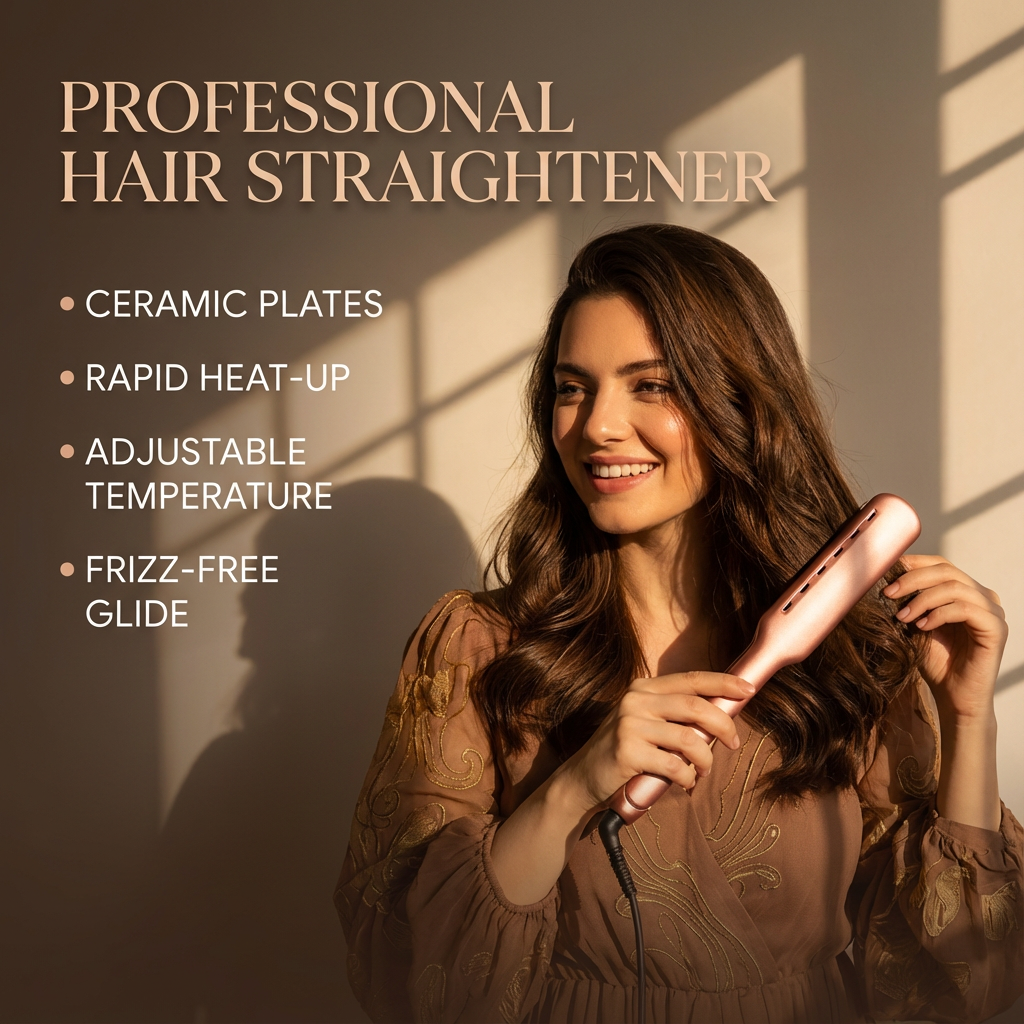 Proluxeyou Adaptive Hair Straightener Fast 15 Second Heatup 5 Temperature Setting