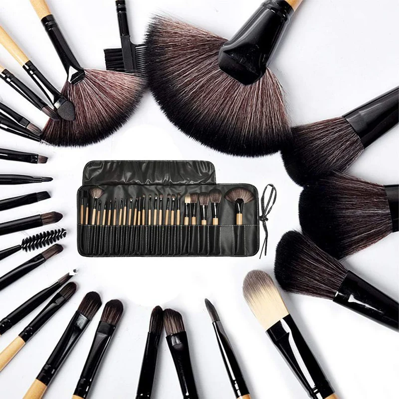 24  PCS Makeup Brush Set Soft Beauty Cosmetic Brushes Tools