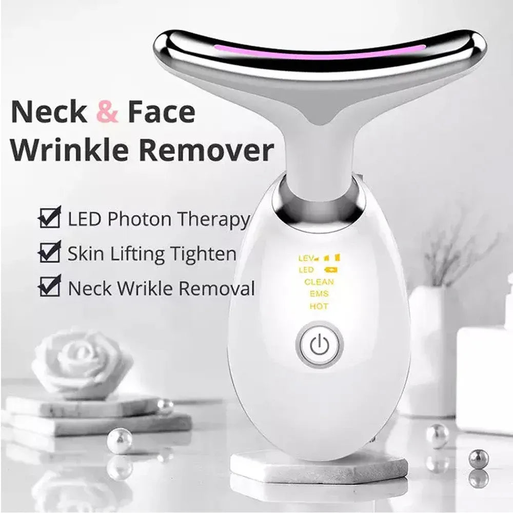 Portable Digital Face & Neck Massager for Wrinkle Reduction & Facial Lifting